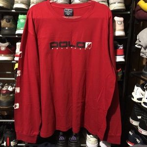 Vintage polo sport long sleeve shirt